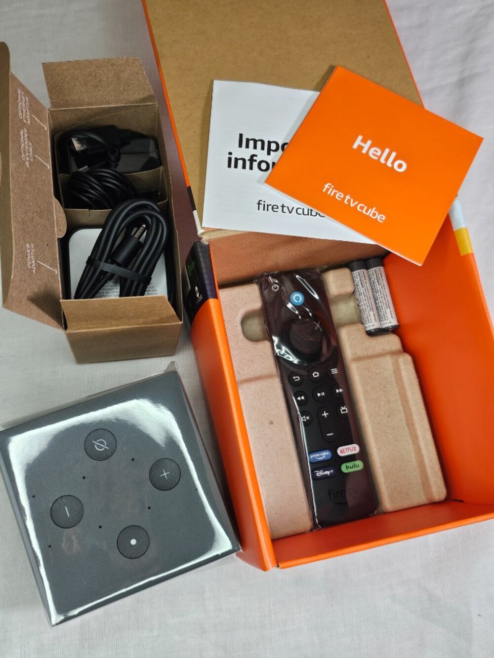 NEW! Amazon Fire TV Cube 2nd Gen 4K Ultra HD Hands-Free Streaming Device A78V3N
